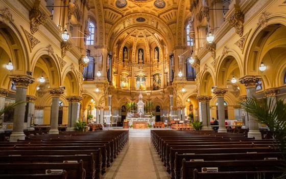 The interior of the Church of St. Francis Xavier in Manhattan, New York (NCR photo/Camillo Barone)