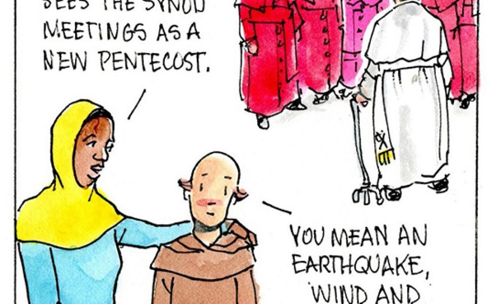 Francis, the comic strip: Will the synod meetings arise to a new Pentecost?