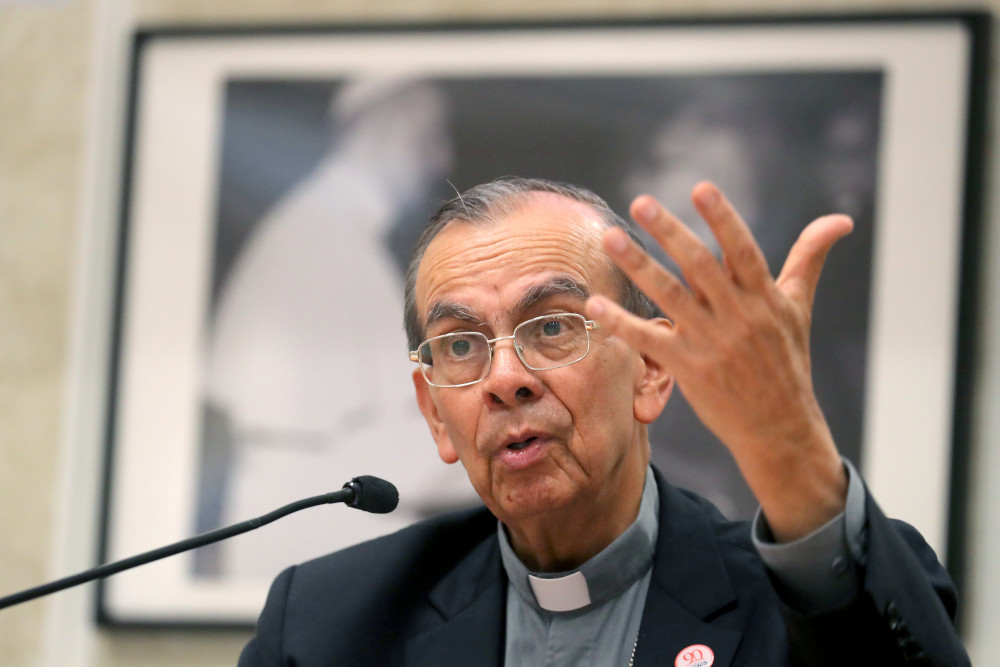 Cardinal Gregorio Rosa Chávez of San Salvador, El Salvador, is pictured in a file photo. (CNS/Reuters/Alessandro Bianchi)