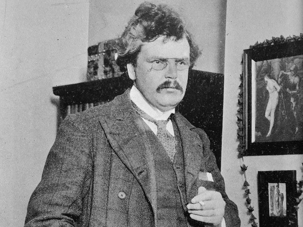 Catholic author G.K. Chesterton in an undated photo (Library of Congress/George Grantham Bain Collection)