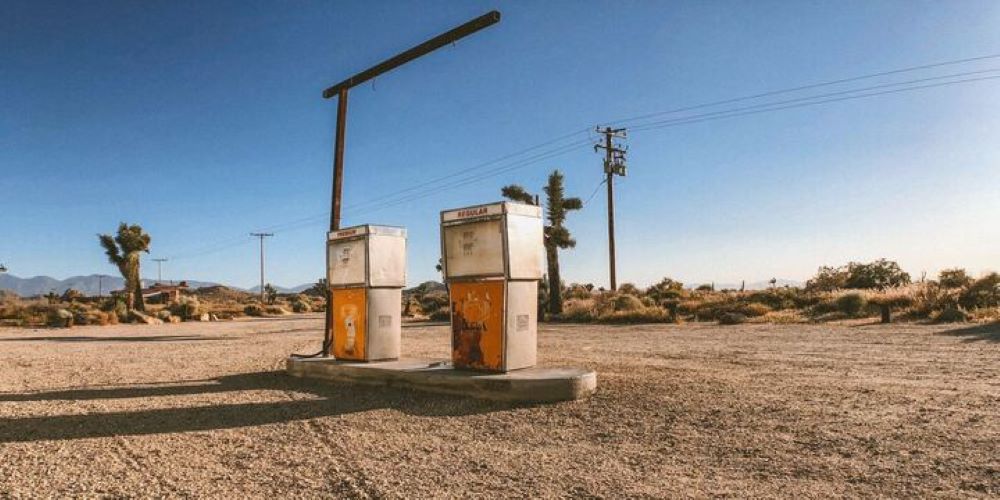 An old gas station in Lancaster, California, May 15, 2020 (Unsplash/Carl Nenzen Loven)
