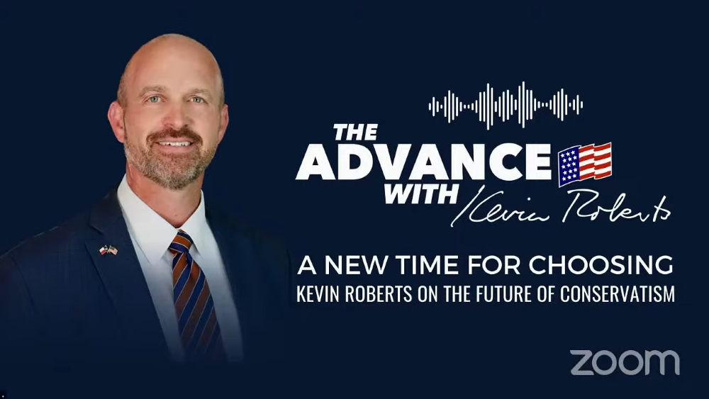 In his final "The Advance" podcast for the Texas Public Policy Foundation on Nov 29, 2021, Kevin Roberts, then the newly appointed president of the conservative Heritage Foundation, discussed the future of conservatism.