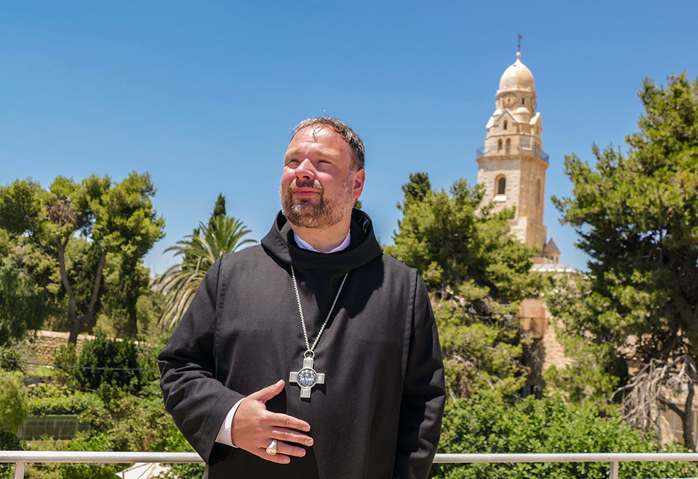 Benedictine Abbot Nikodemus Schnabel, leader of Dormition Abbey in Jerusalem's Old City (Courtesy of Dormition Abbey Jerusalem)