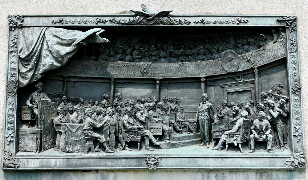 A relief on the Daniel Webster Memorial in Washington, D.C.