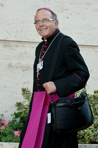 Patriarch Manuel Jose Macario do Nascimento Clemente of Lisbon, Portugal, arrives for the opening session of the extraordinary Synod of Bishops on the family at the Vatican in this Oct. 6, 2014, CNS file photo. Patriarch Macario do Nascimento Clemente, 66, was one of 20 new cardinals named by Pope Francis Jan. 4. (CNS photo/Massimiliano Migliorato, Catholic Press Photo)