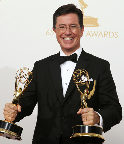Stephen Colbert is pictured in a 2013 photo. (CNS/Lucy Nicholson, Reuters) 