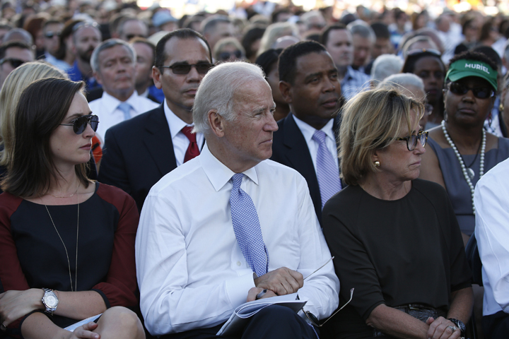 U.S. Vice President Joe Biden attends the Mass and canonization celebrated by Pope Francis at the Basilica of the National Shrine of the Immaculate Conception in Washington Sept. 23, 2015. (CNS/Paul Haring)