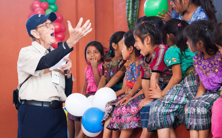 Bob Hentzen, co-founder and president of the Christian Foundation for Children and Aging, broke down cultural barriers in Guatemala through song. (Veronica Batton/CFCA)