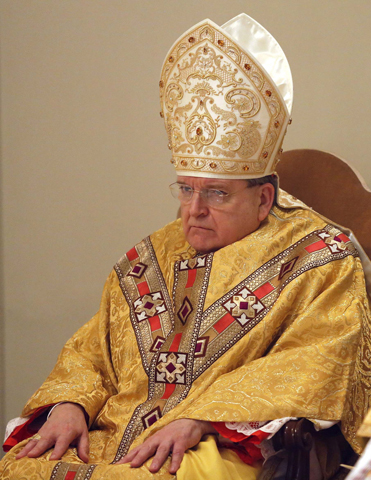 U.S. Cardinal Raymond Burke, prefect of the Supreme Court of the Apostolic Signatura, celebrates Mass Jan. 11 to mark the opening of the judicial year of the tribunal of Vatican City. (CNS/Reuters/Stefano Rellandini)