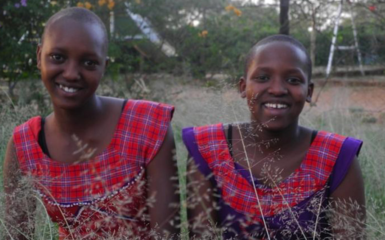 Charity, left, and Josephine are two residents of the Maria Adelaide Center who fled their homes to avoid FGM or forced early marriage. (GSR/Melanie Lidman)