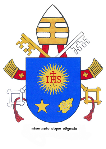 The coat of arms of Pope Francis (CNS)