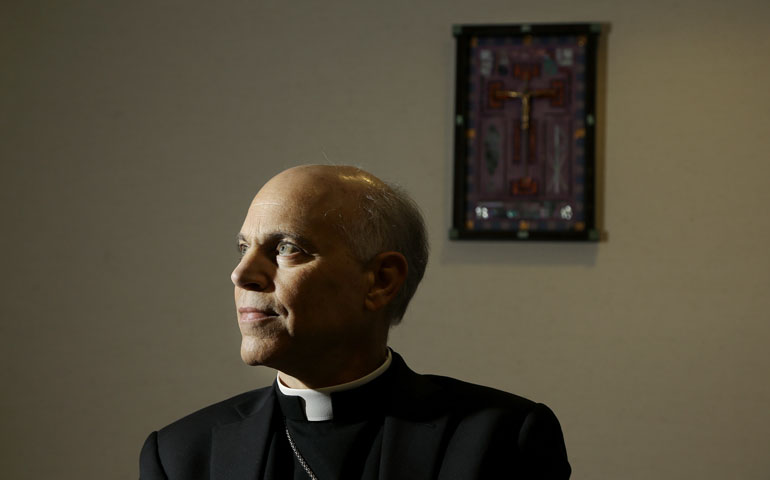Archbishop Salvatore Cordileone in his office in San Francisco April 24 (AP Photo/Jeff Chiu)