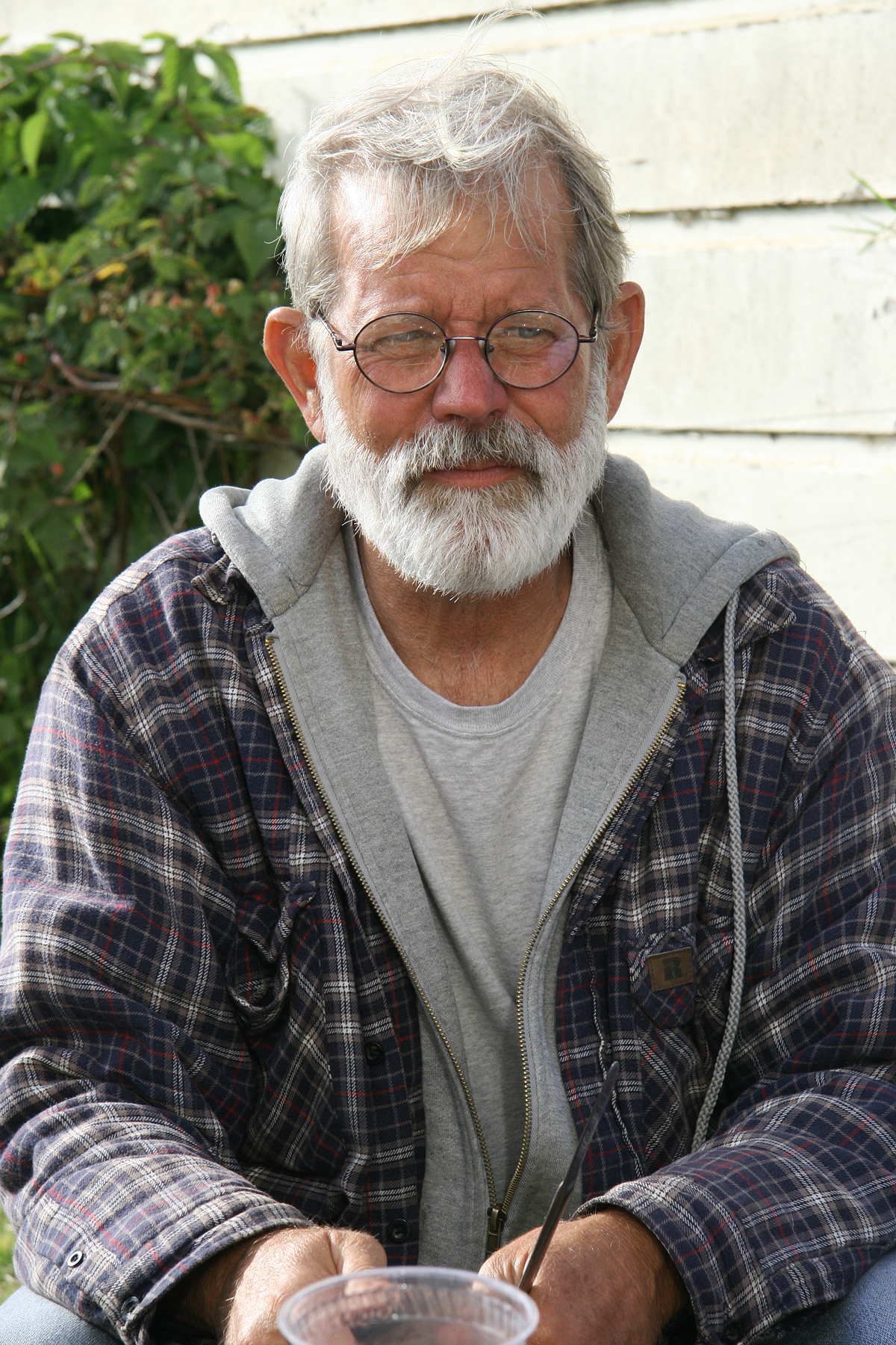 Dennis Apel at Beatitude Catholic Worker House in Guadalupe, Calif., 2013 (Photo courtesy Mike Wisniewski)
