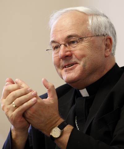 Archbishop Jerome Hanus of Dubuque, Iowa, in a 2009 photo (CNS/Bob Roller) 