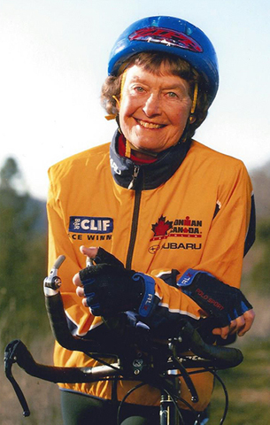 Sr. Madonna Buder competed in the Canada Ironman triathlon in 2012. (RNS/Courtesy Madonna Buder)