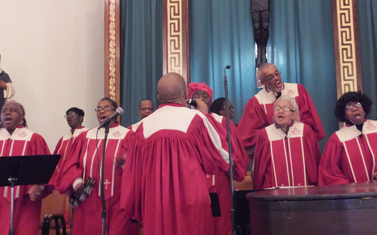 Parish choir at Christ the King Catholic Church, Jersey City, N.J. (Patricia Lefevere)