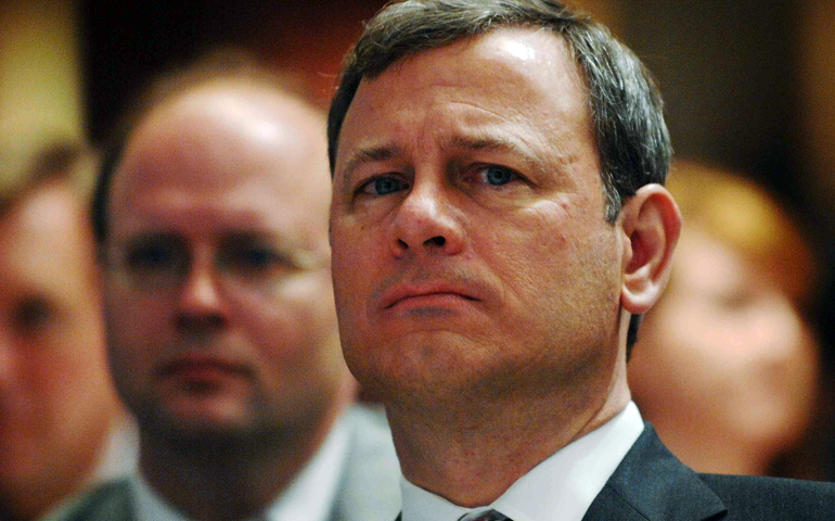 U.S. Chief Justice John Roberts attends the National Catholic Prayer Breakfast in Washington in April 2008. (CNS/Reuters/Jonathan Ernst)