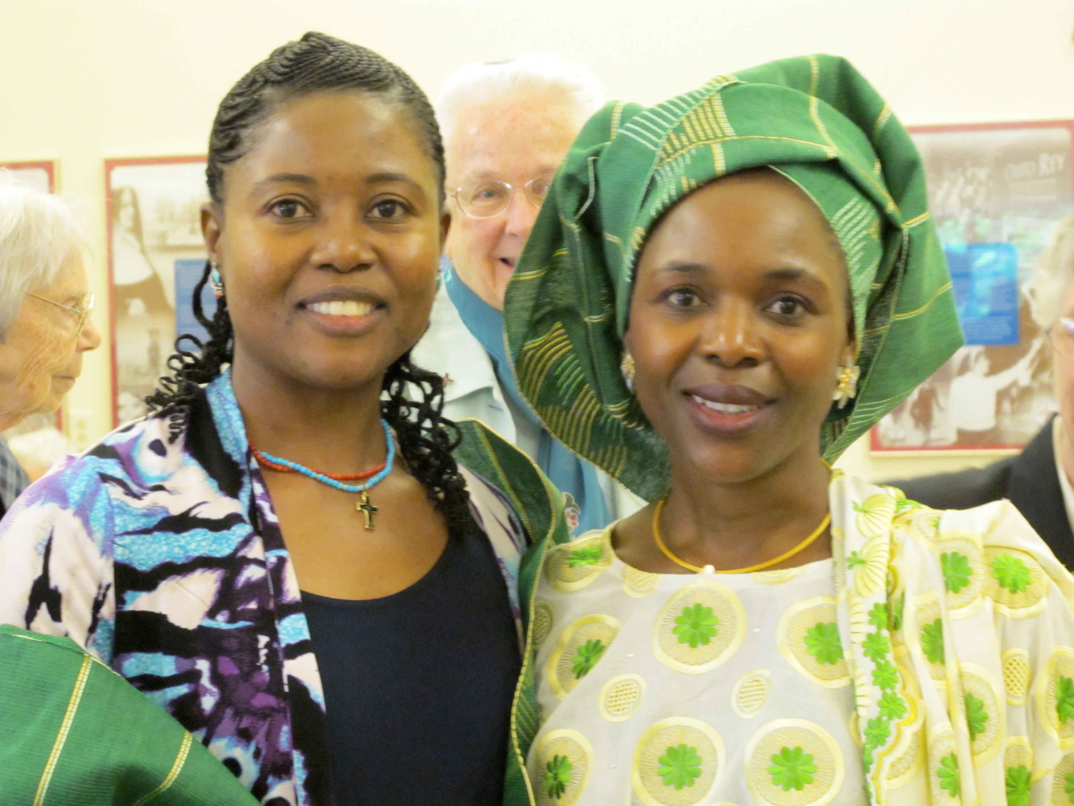 Mercy Sr. Mary Oladimeji, left, with her sister, Margaret