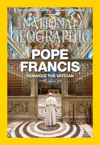 The cover of the August 2015 issue of National Geographic.
