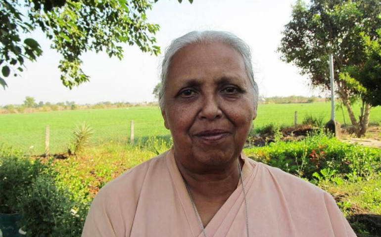 Sr. Magi Maria, a Congregation of Mother Carmel nun who has helped the poor in drought-prone farm communities near Bhopal, India. (GSR photo / Saji Thomas)