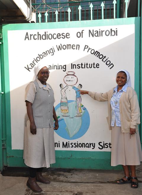 Sr. Mary Kevin Avaro, executive director of the institute, and Sr. Manna Berhe, a student on attachment at the institution. Comboni Missionary Sisters have been running the project since 1992. (​​Lourine Oluoch)