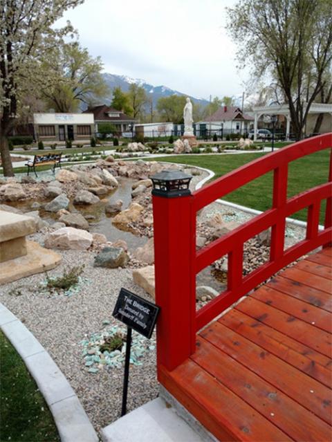The garden at Give Me a Chance in Ogden, Utah, offers a quiet escape for community members. (Courtesy of Give Me a Chance/Marissa Konkol)