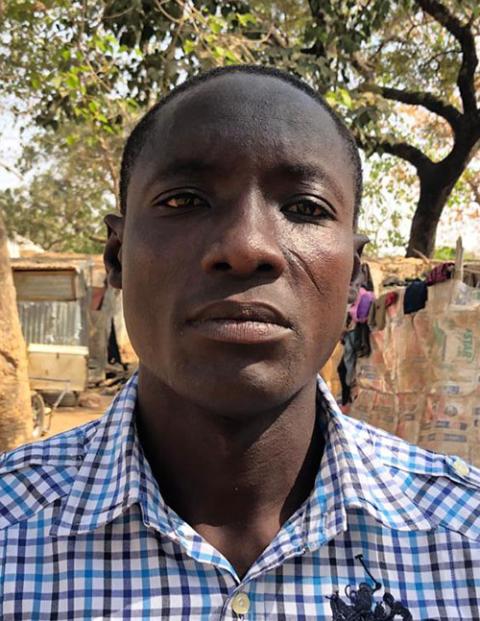 Aminu Abubakar, who lives in Abuja's Area 1 IDP Camp (Chinedu Asadu)