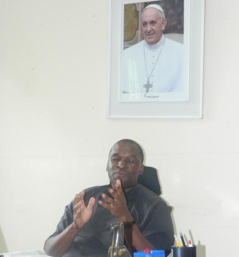Fr. Dumisani Vilakati, director of the regional conference of Catholic bishops across Southern Africa (Tawanda Karombo)