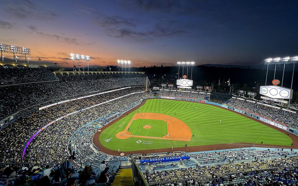 Dodger Stadium is pictured May 16, 2023, in Los Angeles. (OSV News/Gary A. Vasquez-USA Today Sports via Reuters)