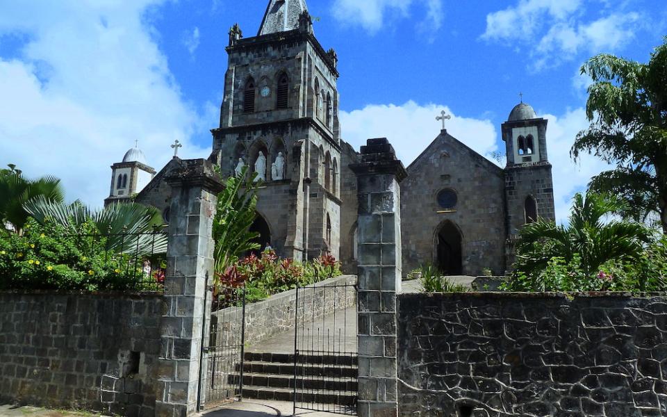 The Our Lady of Fair Haven Cathedral in Roseau, Dominica is pictured in a 2012 photo. The Caribbean island nation has around 72,000 residents, according to the CIA World Factbook, of whom about 61% are Catholic. (Wikimedia Commons/Edgar El)