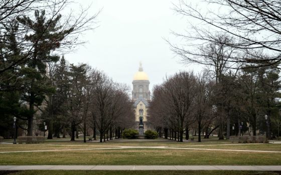 The University of Notre Dame campus in South Bend, Indiana, is seen March 19. (CNS/USA TODAY NETWORK NCAA via Reuters/Matt Cashore)