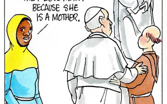 Francis, the comic strip: Here's why Francis and Brother Leo love Mary.