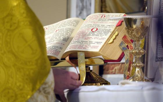A sacramentary is seen on the altar during a traditional Tridentine Mass in this file photo dated July 18, 2021, at St. Josaphat Church, Flushing, in the Queens borough of New York City. (OSV News/Gregory A. Shemitz)