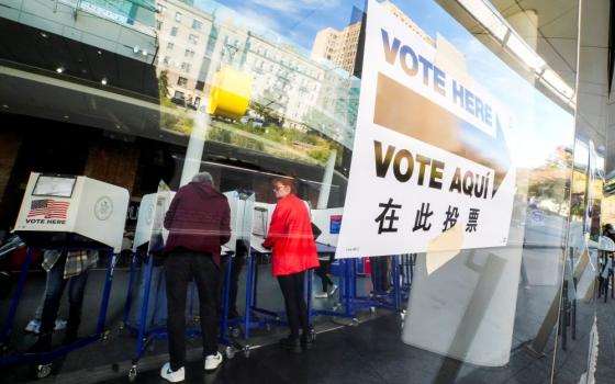 People vote at a polling station in Brooklyn, N.Y., Oct. 24, 2026, the first day of early voting in New York state for the U.S. midterm elections. (OSV News/Reuters/Eduardo Munoz)