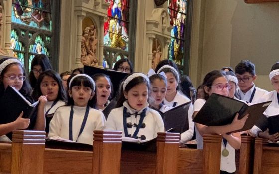 The Feb. 29, 2020, Pueri Cantores Youth Choral Festival & Mass was held at St. Vincent de Paul Church and DePaul University, Chicago, Ill. Nineteen choirs participated. (Courtesy of American Federation Pueri Cantores)