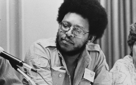James Cone at a theology conference in Detroit in August 1980 (NCR photo/Stephanie Russell)