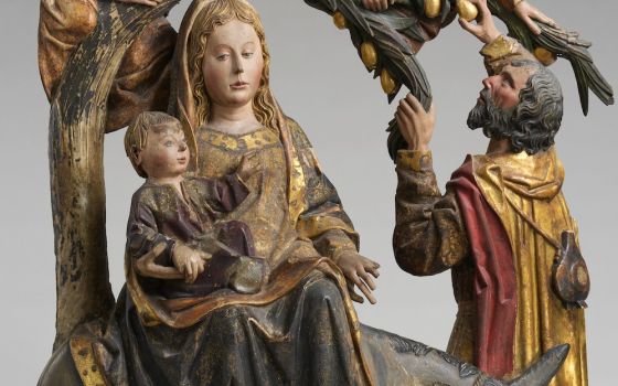 Detail of "The Miracle of the Palm Tree on the Flight to Egypt,"circa 1490–1510 (Metropolitan Museum of Art)