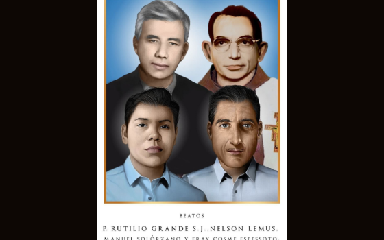 Here is the official portrait of four Salvadorans set for beatification in El Salvador Jan. 22, 2022. (CNS illustration/Beatification Office of the Archdiocese of San Salvador)