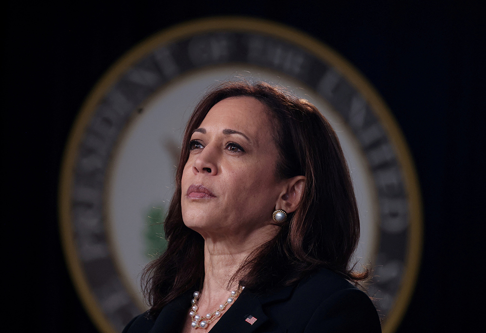 U.S. Vice President Kamala Harris is pictured in a June 3, 2021, photo. (OSV News/Reuters/Evelyn Hockstein)