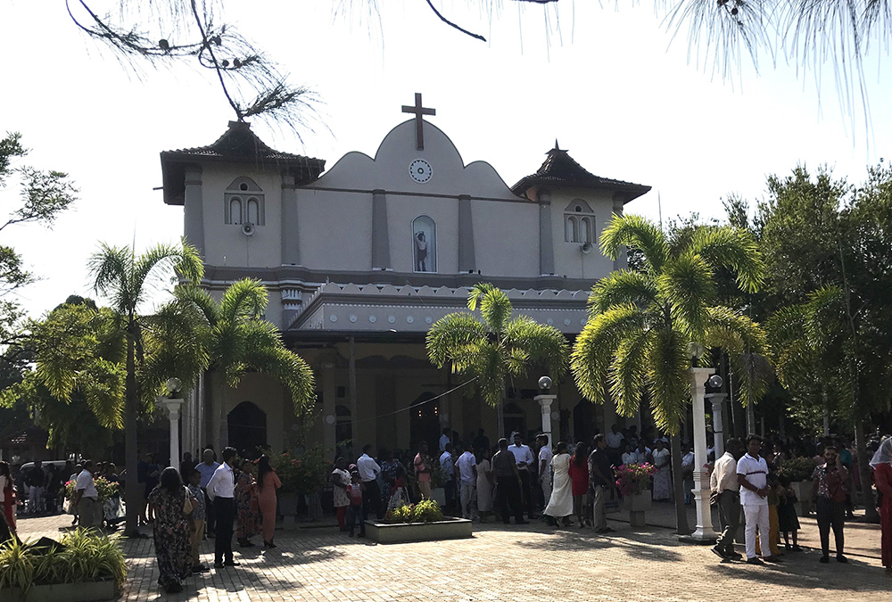 St. Sebastian's Church, Katuwapitiya in Negombo, Sri Lanka, played a positive role in bringing together various women congregations after it was hit by a suicide bomb attack on Easter Sunday in 2019. (Thomas Scaria)