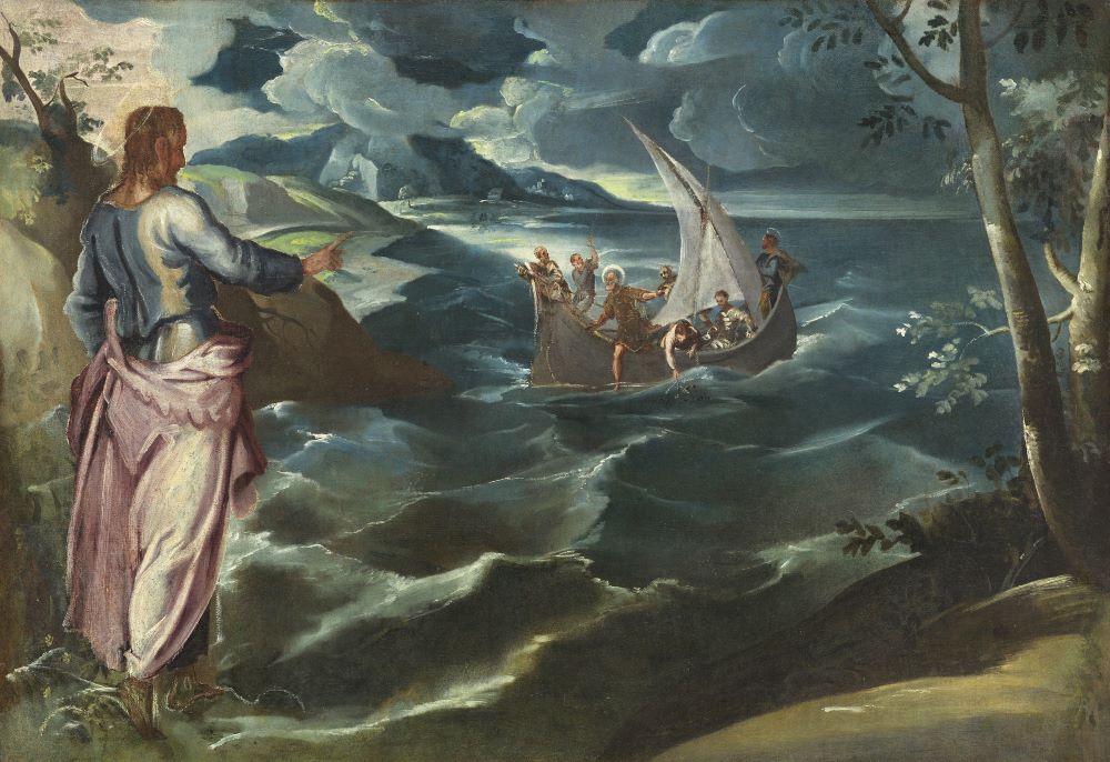 "Christ at the Sea of Galilee" painting