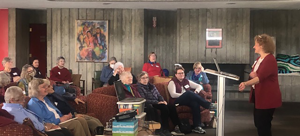 "Women in Conversation" participants discuss varied experiences on the role of women in the church for St. Phoebe's Day on Sept. 9, 2023. (Courtesy of Phoebe Qian)