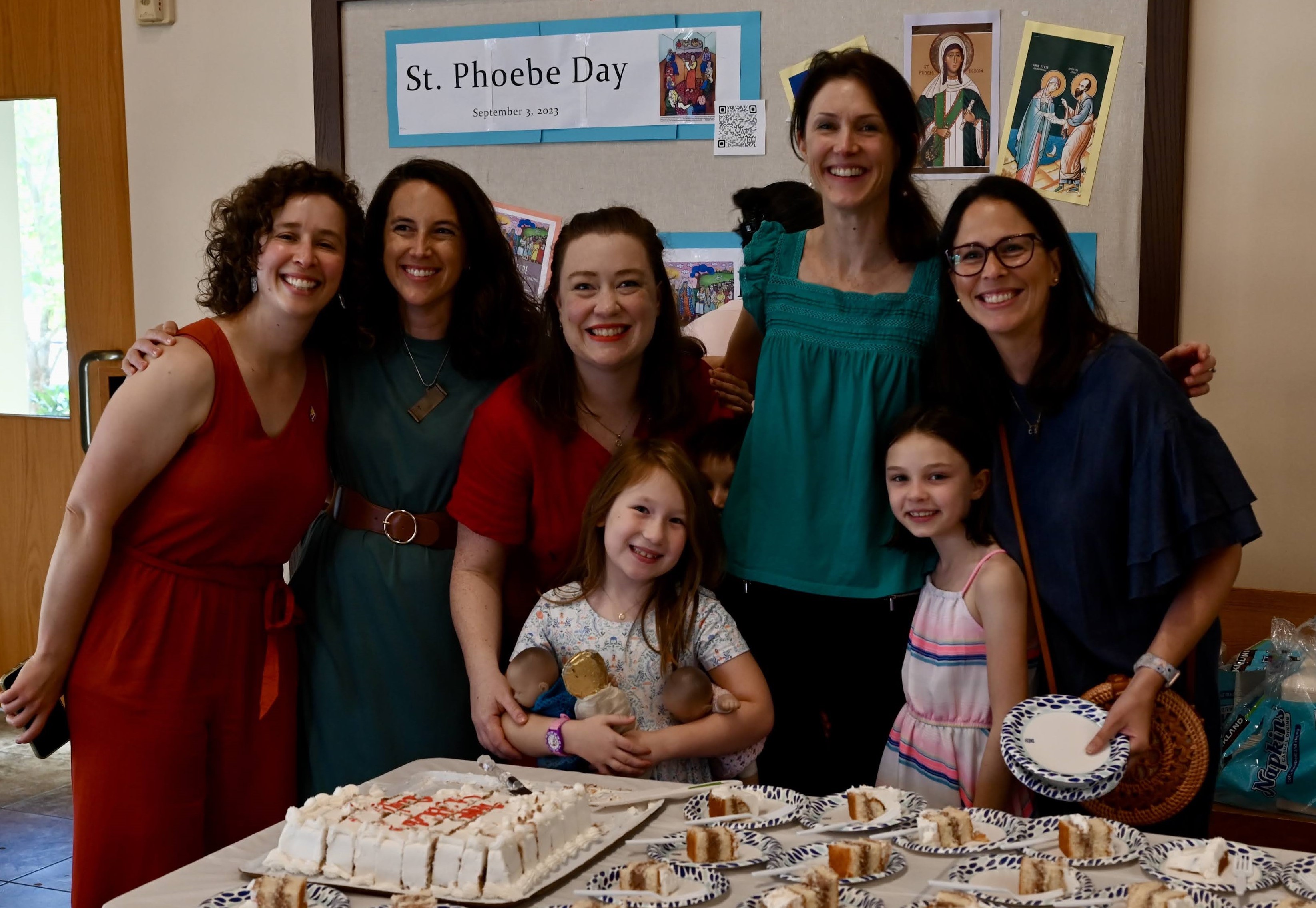 Parishioners at St. Thomas More in St. Paul, Minnesota, celebrate St. Phoebe. 