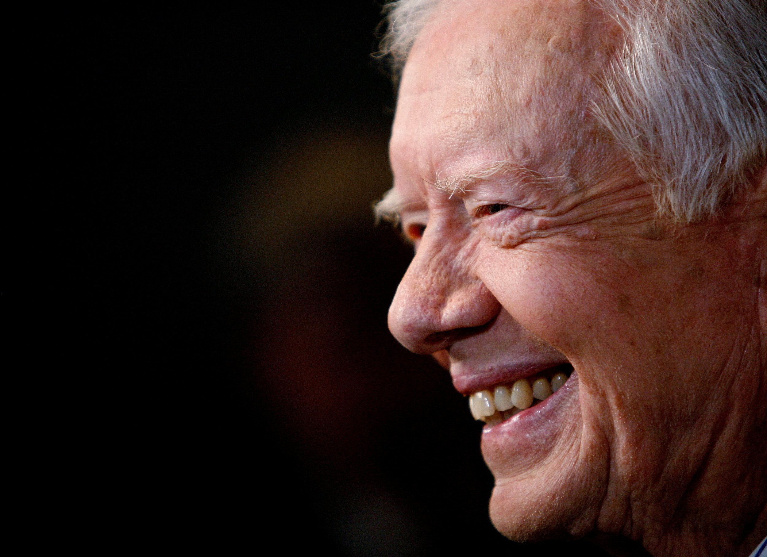 Former U.S. President Jimmy Carter smiles at the premiere of "Jimmy Carter: Man From Plains" at the Elgin theatre during the 32nd Toronto International Film Festival in Toronto, Canada, Sept. 10, 2007. Carter died Dec. 29, 2024, at 100, at his home in Plains, Georgia.(OSV News photo/Mario Anzuoni, Reuters)