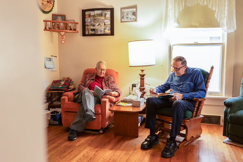 The Beckmans spend a good amount of time reading. (Flatwater Free Press/Joseph Saaid)