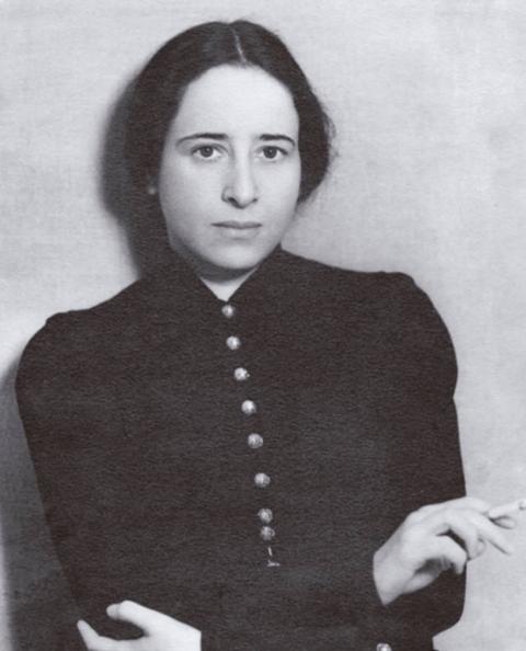 German philosopher Hannah Arendt is pictured in a 1933 photo. (Wikimedia Commons/Yale University Press)