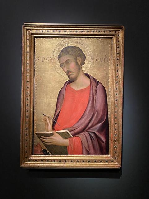 "Saint Luke" by Simone Martini, from the Palazzo Pubblico Altarpiece, ca. 1326-30 (Michael Centore)