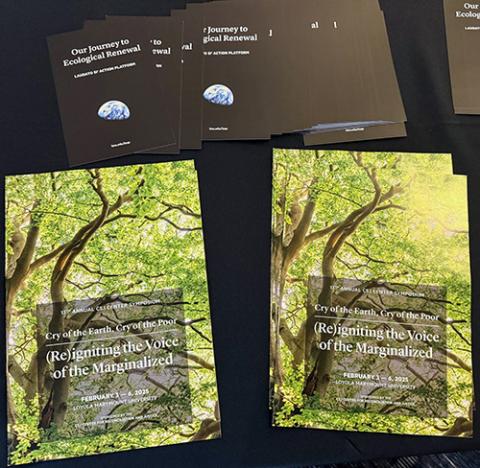 The 13th annual justice symposium at Loyola Marymount University, in Los Angeles, was focused on the theme of "Cry of the Earth, Cry of the Poor: (Re)igniting the Voice of the Marginalized," based on a passage from Pope Francis' 2015 encyclical, "Laudato Si', on Care for Our Common Home." (Cecilia González-Andrieu)