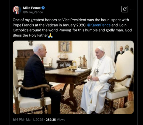 Pence tweet 