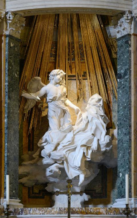 "Ecstasy of Saint Teresa" (1652) by Gian Lorenzo Bernini (Wikimedia Commons)